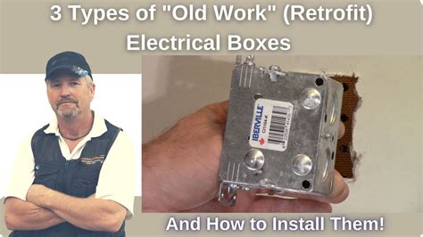 old work junction box installation|old construction outlet box.